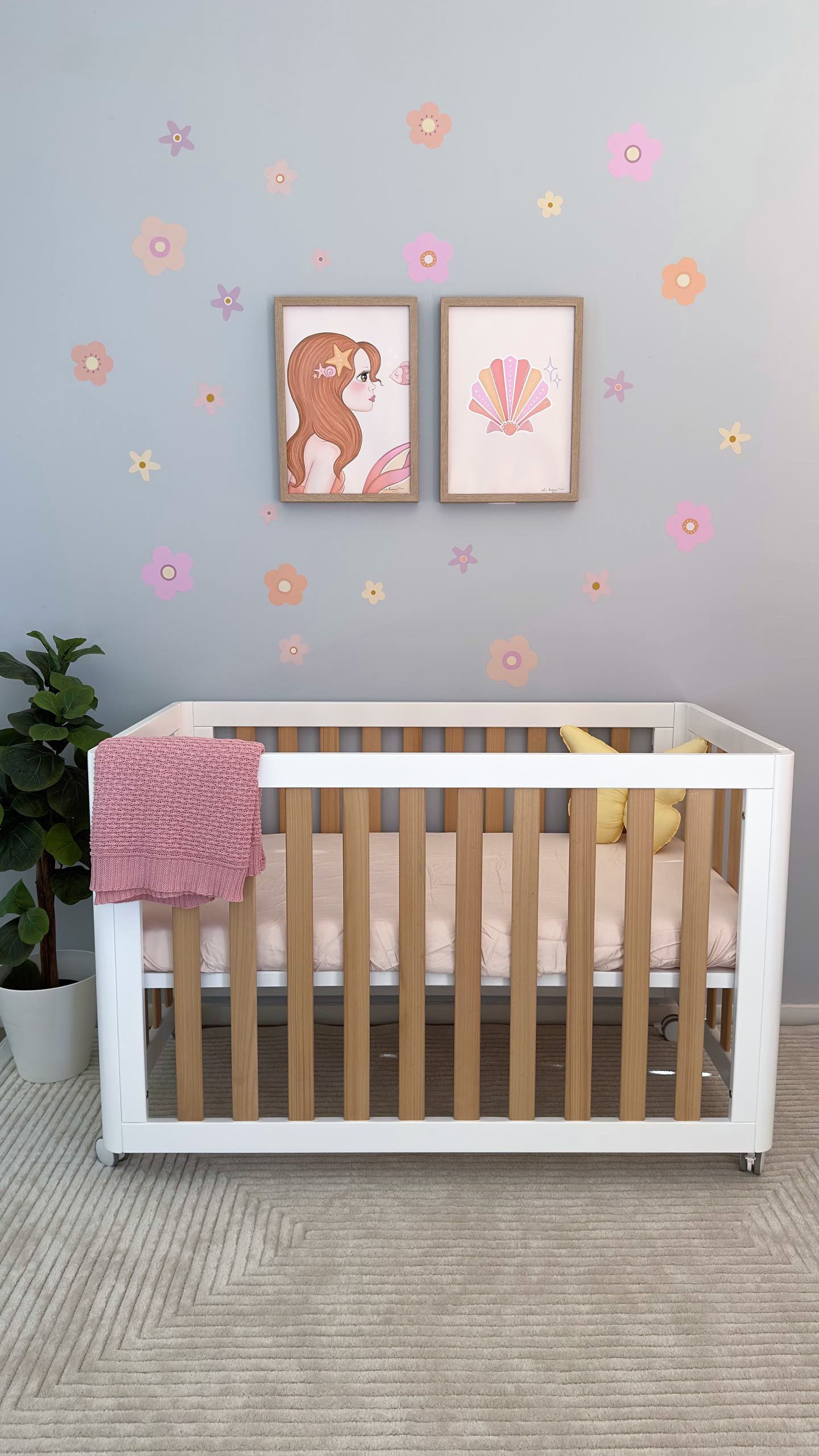 Lorelei Peaches Flower Wall Decals - Mini & Midi