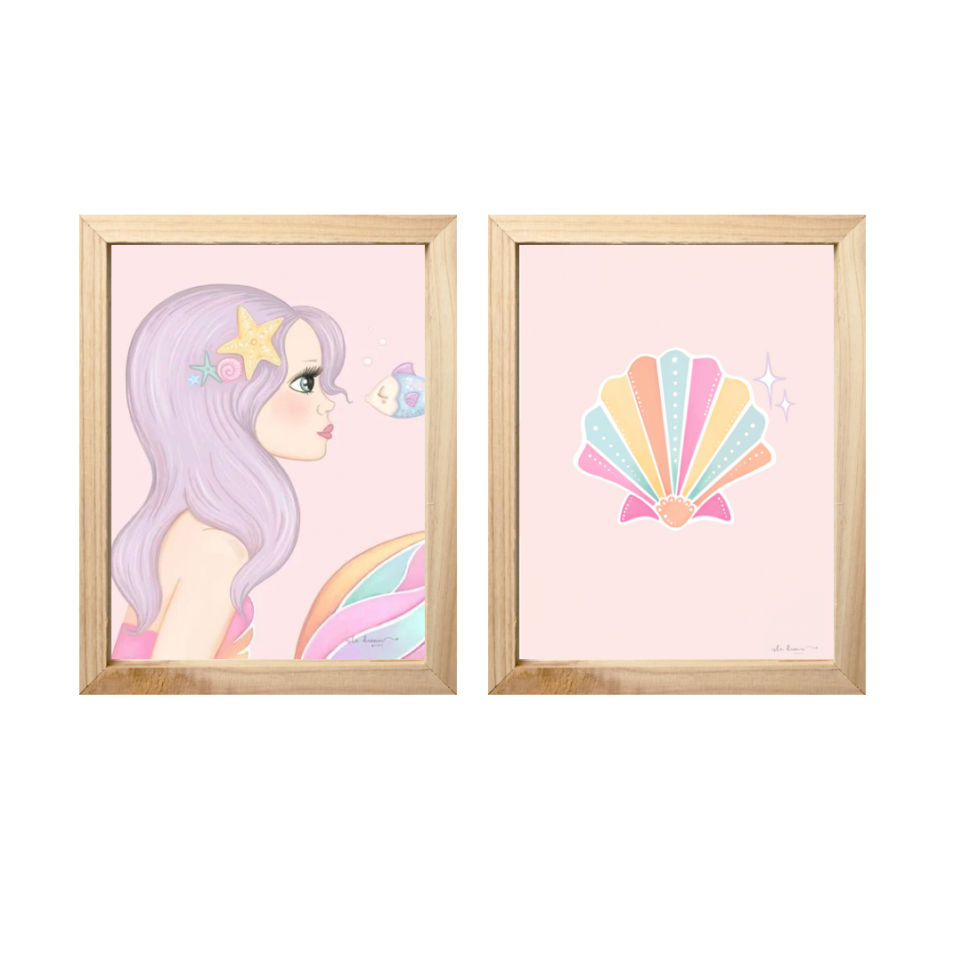 Pearl Clam Shell Print