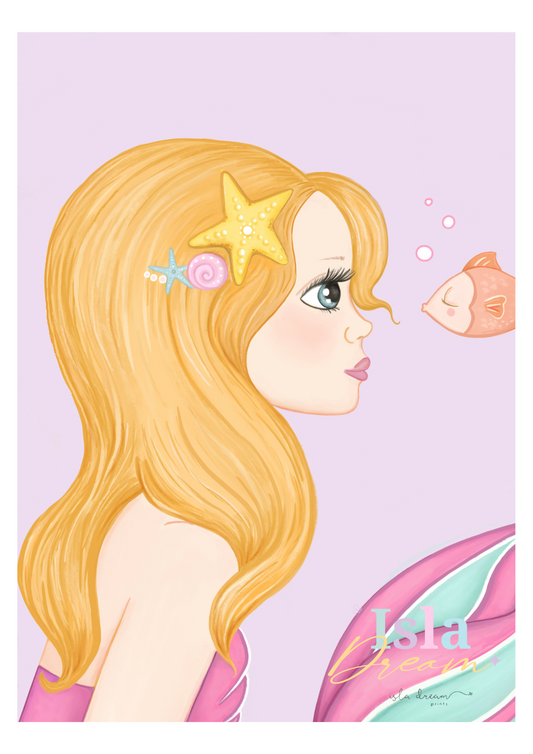 Sierra the mermaid Print