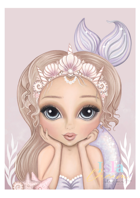 Melody the Mermaid Print