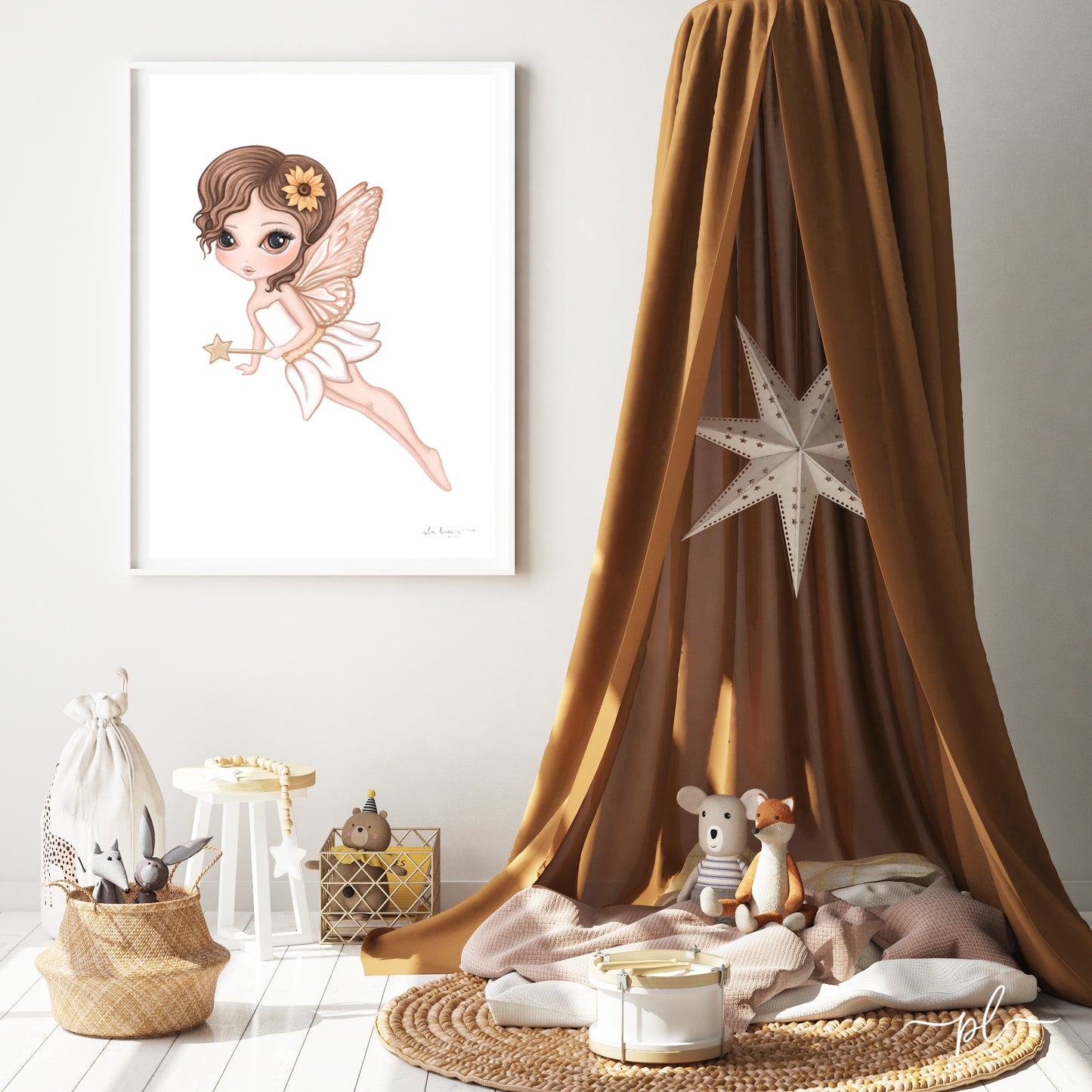 Hazel the Butterfly Fairy Print