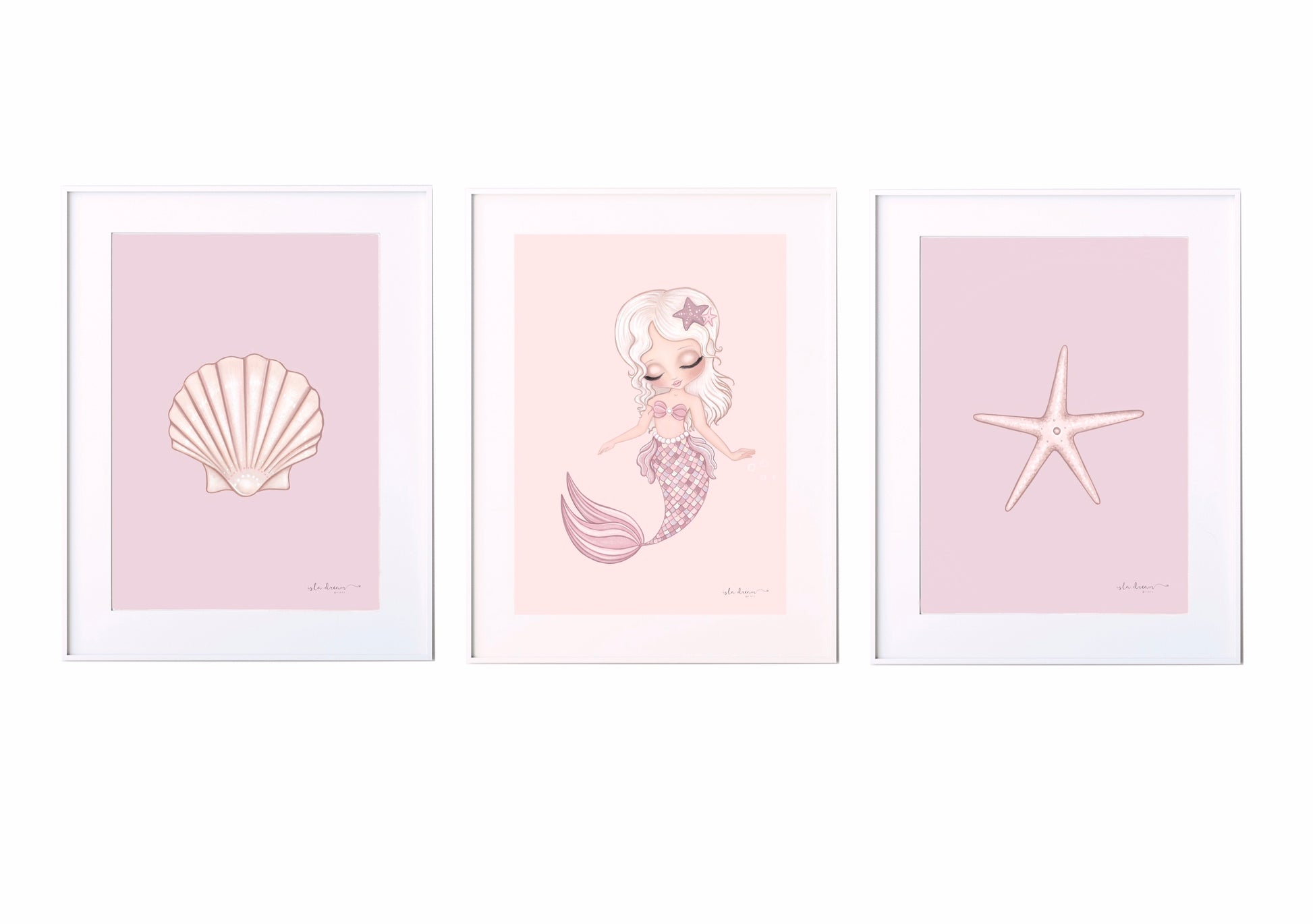 Jasmine the mermaid print - Isla Dream Prints