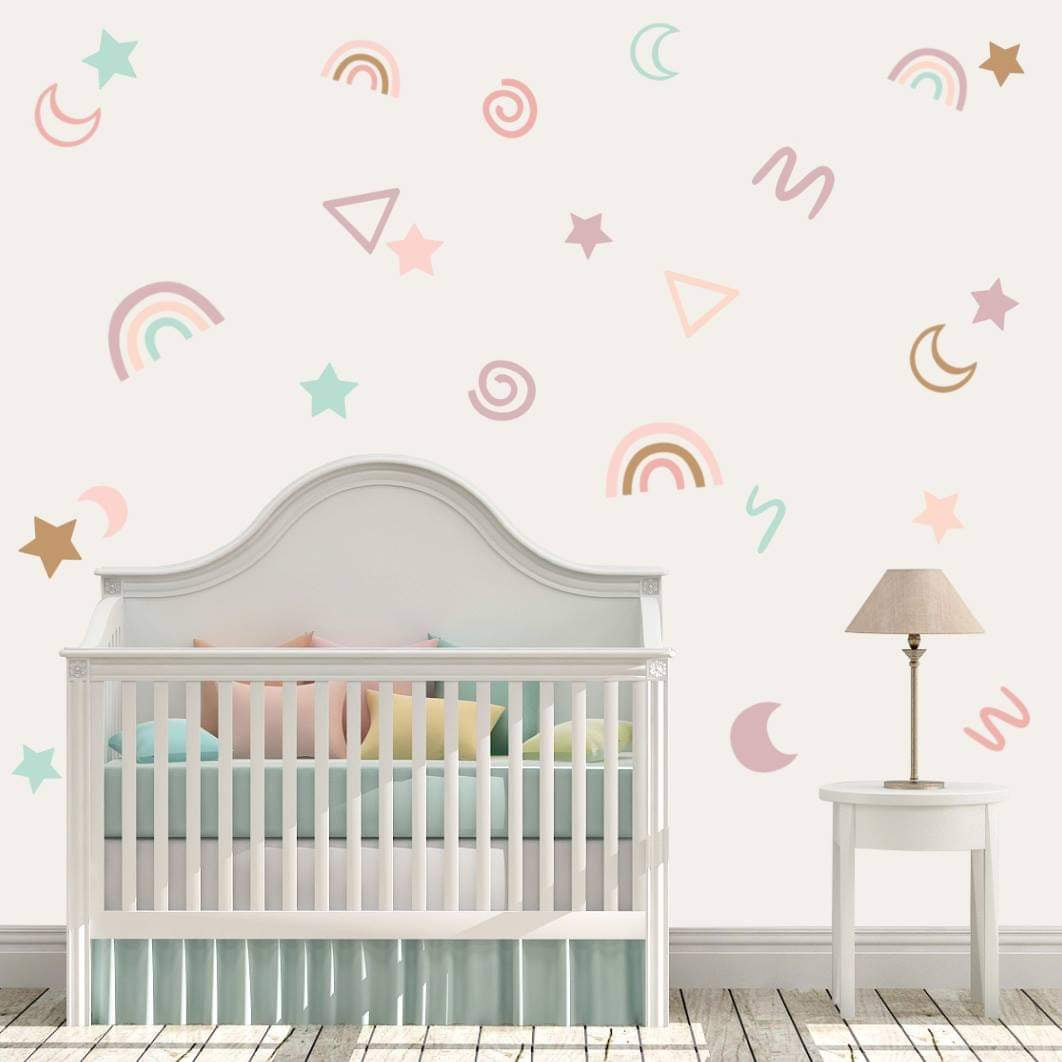 Party Popper - Fabric Wall Decals A3 & A2 (multiple colours) - Isla Dream Prints