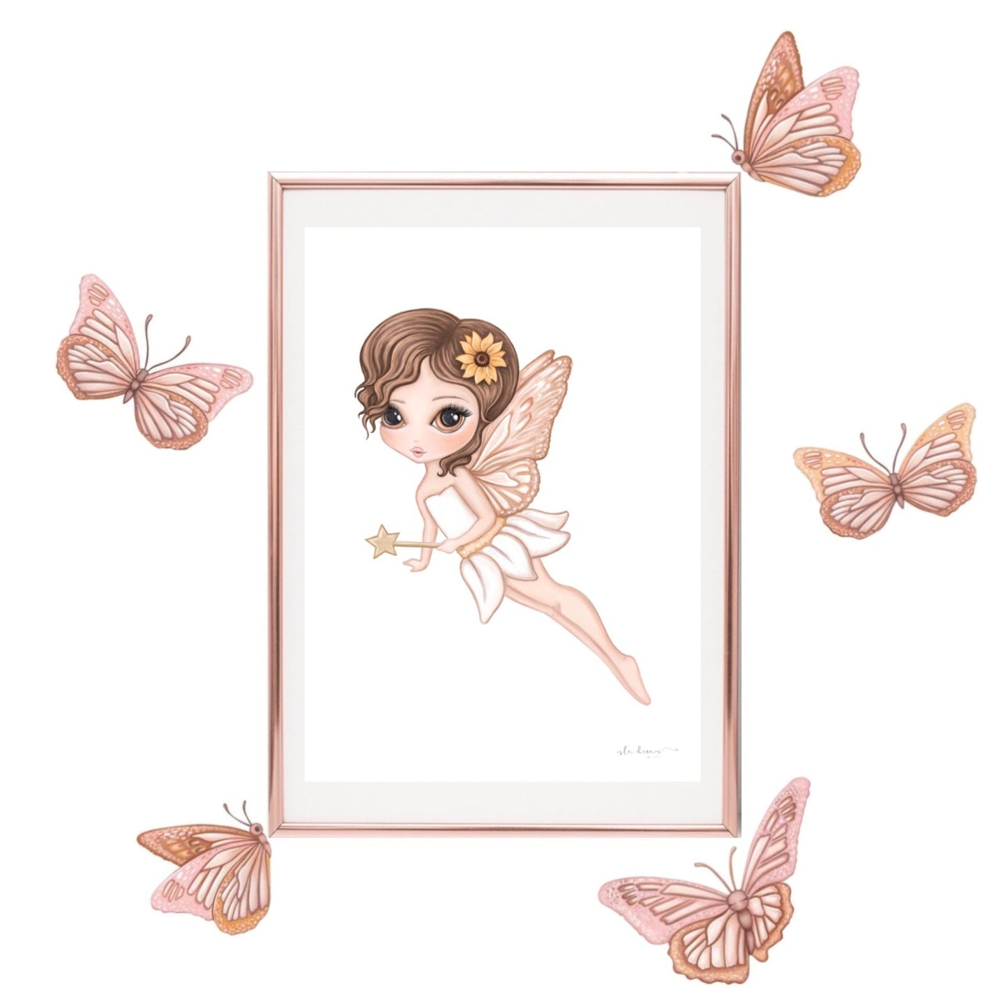 Hazel the Butterfly Fairy Print
