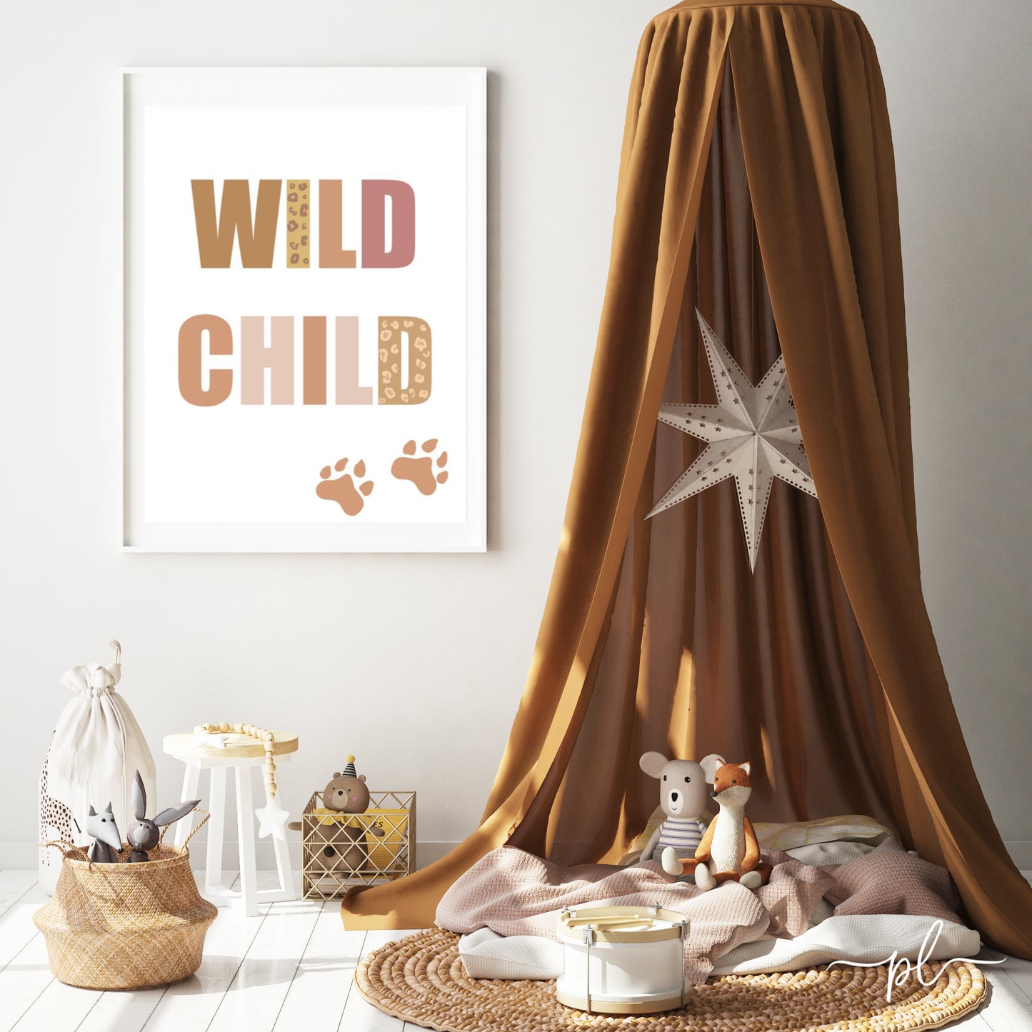 Jungle Wild Child Quote Print