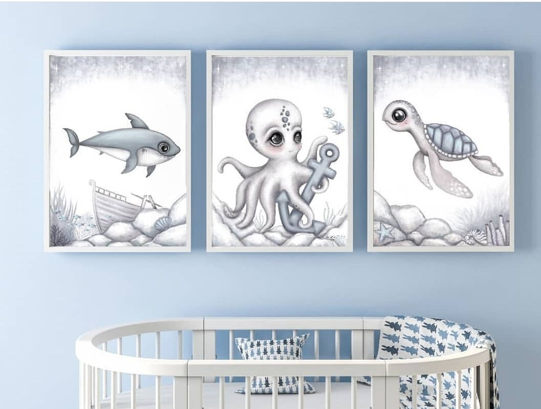 Ollie the Octopus Print