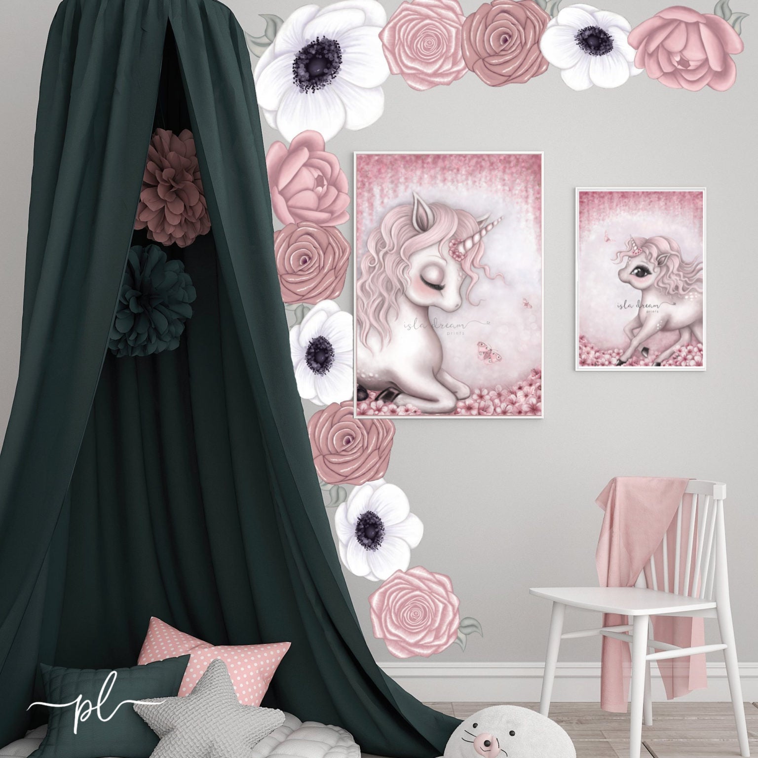 The Flower Box Decals Sets - Bordeaux - Isla Dream Prints