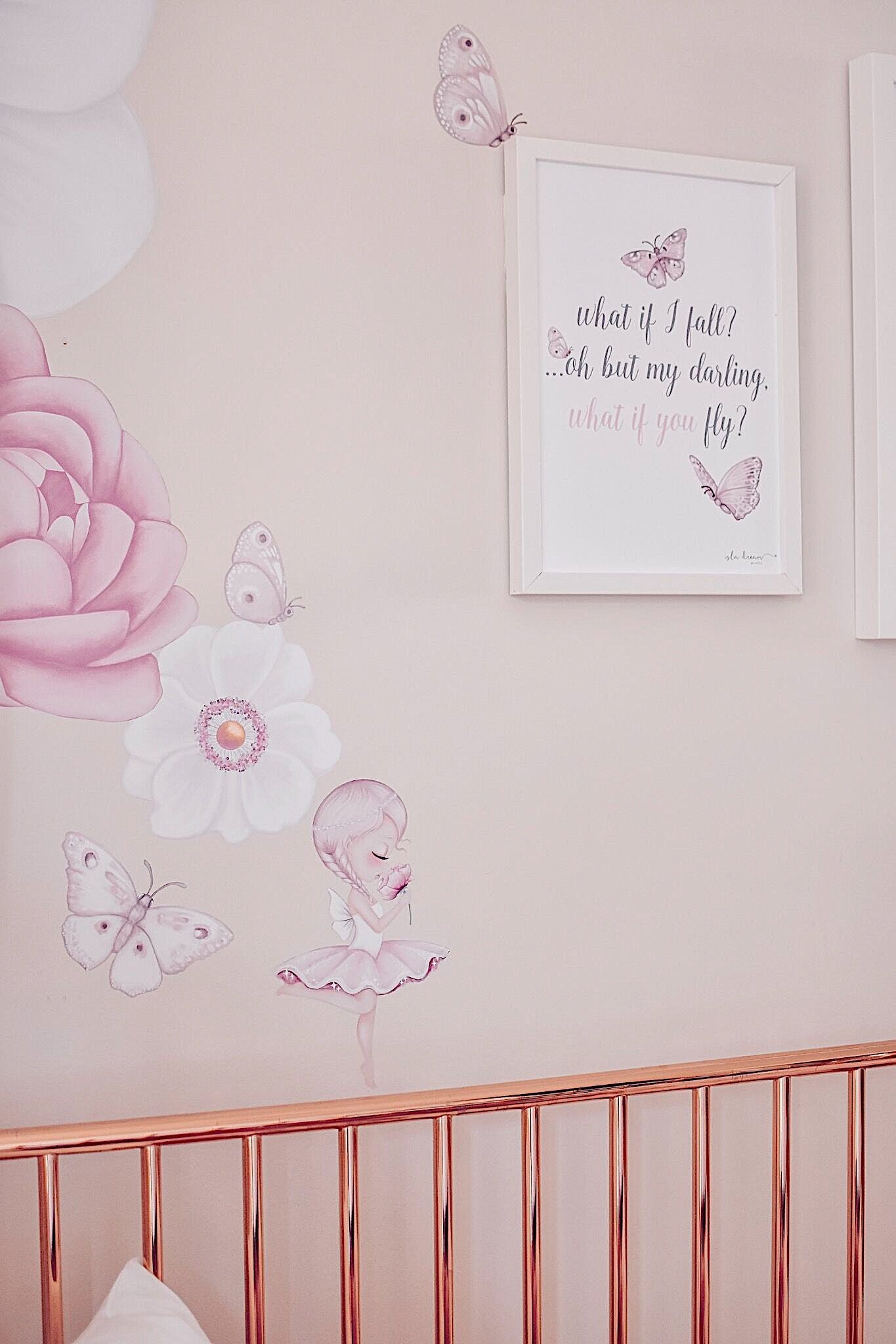 ‘Crysta the Fairy’ Fabric Wall Decals A4 & A3 - Isla Dream Prints