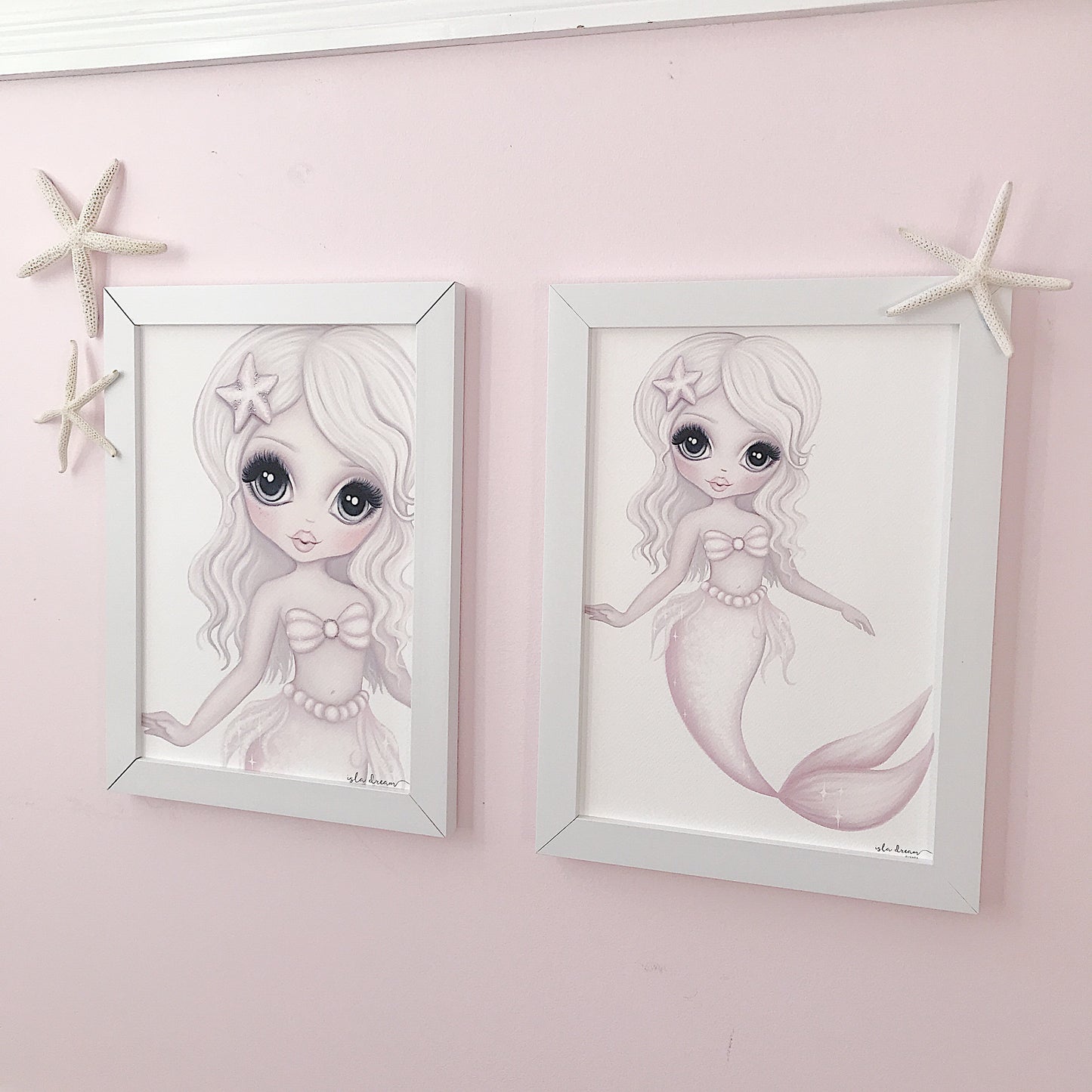 Jewel the mermaid print - Isla Dream Prints