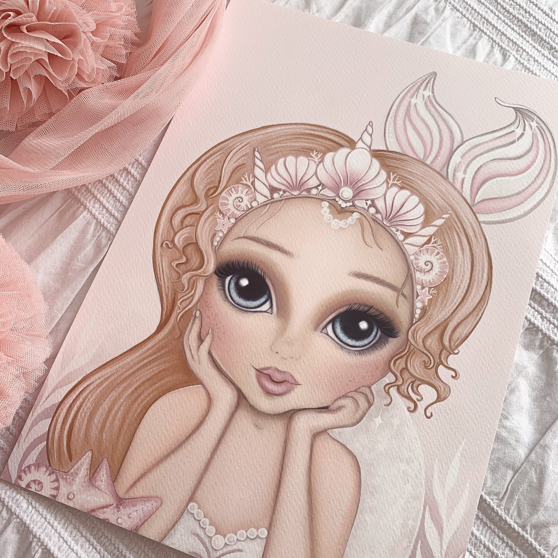 Mermaid prints - available in 5 colours - Isla Dream Prints