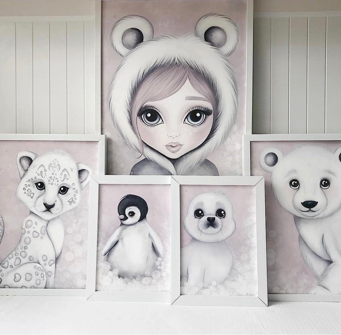 Alaska Ice Fairy print: available in pink/grey - Isla Dream Prints