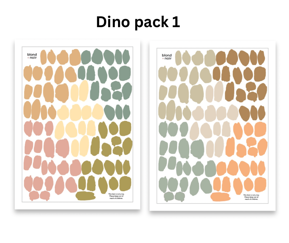 Dinosaur Animal Spot Wall Decals - A3