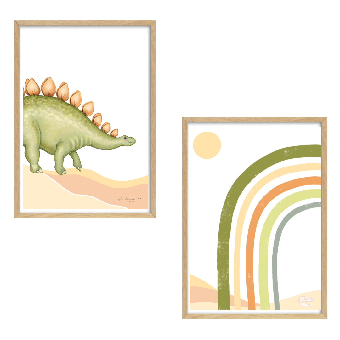 Steve the Stegosaurus Dinosaur Print