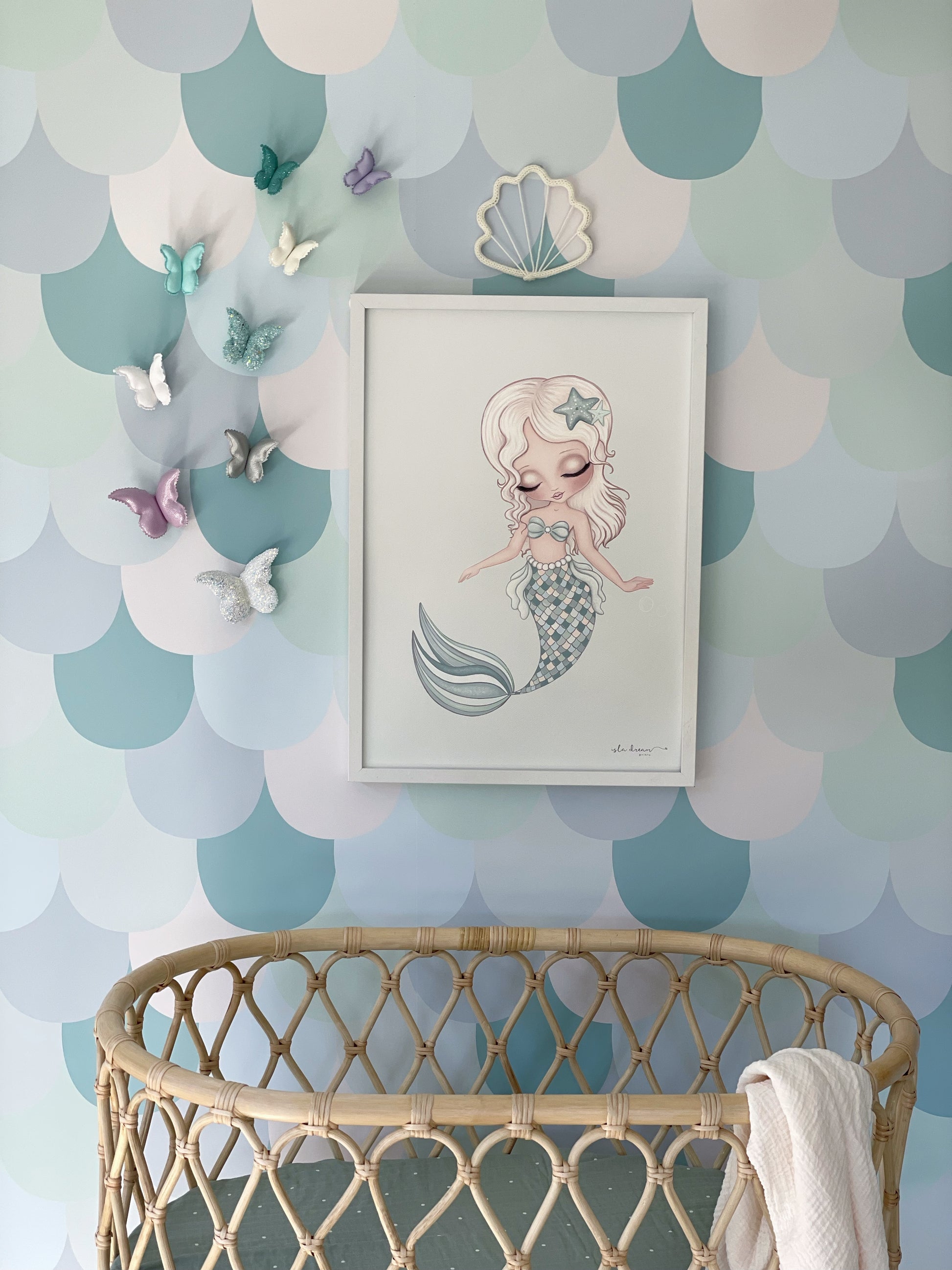 Jasmine the mermaid print - Isla Dream Prints