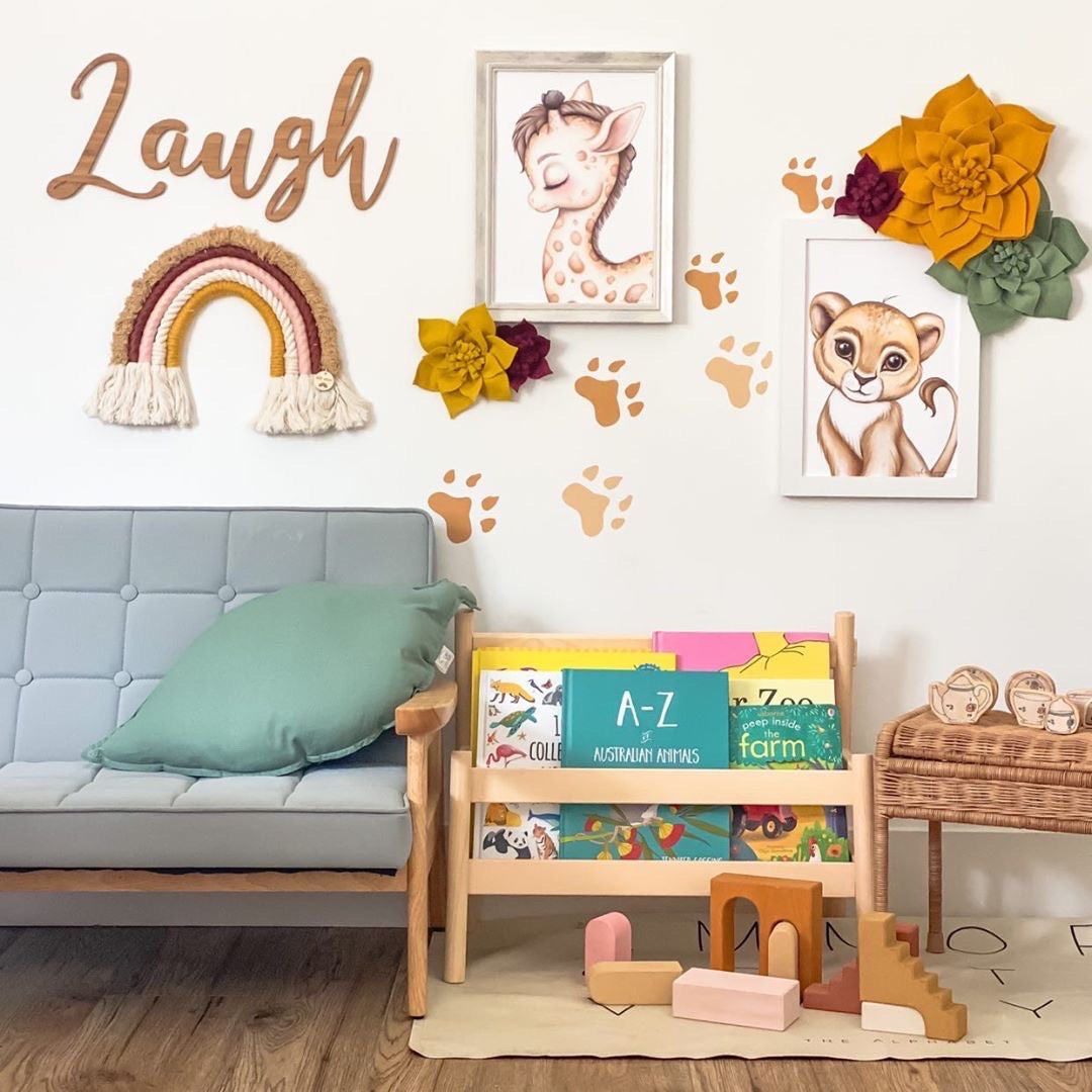 ‘Animal tracks’ Fabric Wall Decals - Isla Dream Prints