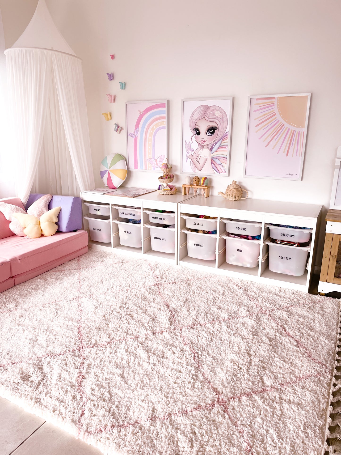 Butterfly Rainbow Print - Pastel