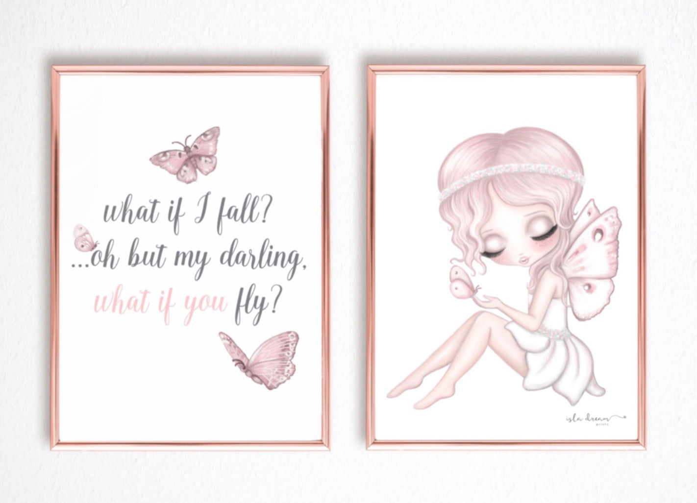 Butterfly quote print - Isla Dream Prints