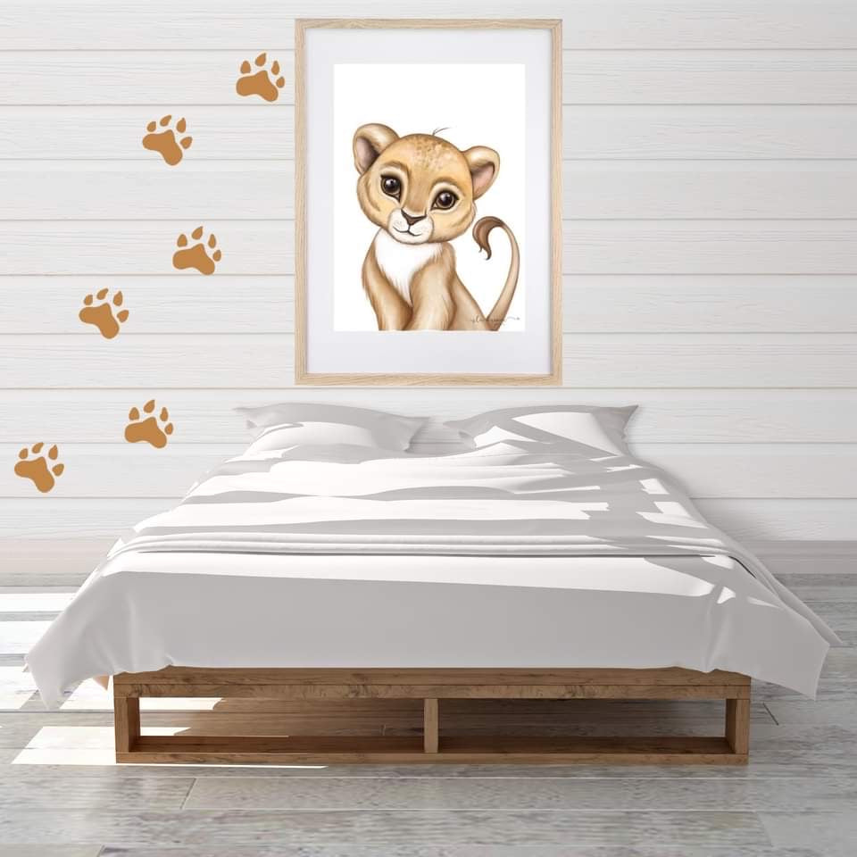 ‘Animal tracks’ Fabric Wall Decals - Isla Dream Prints