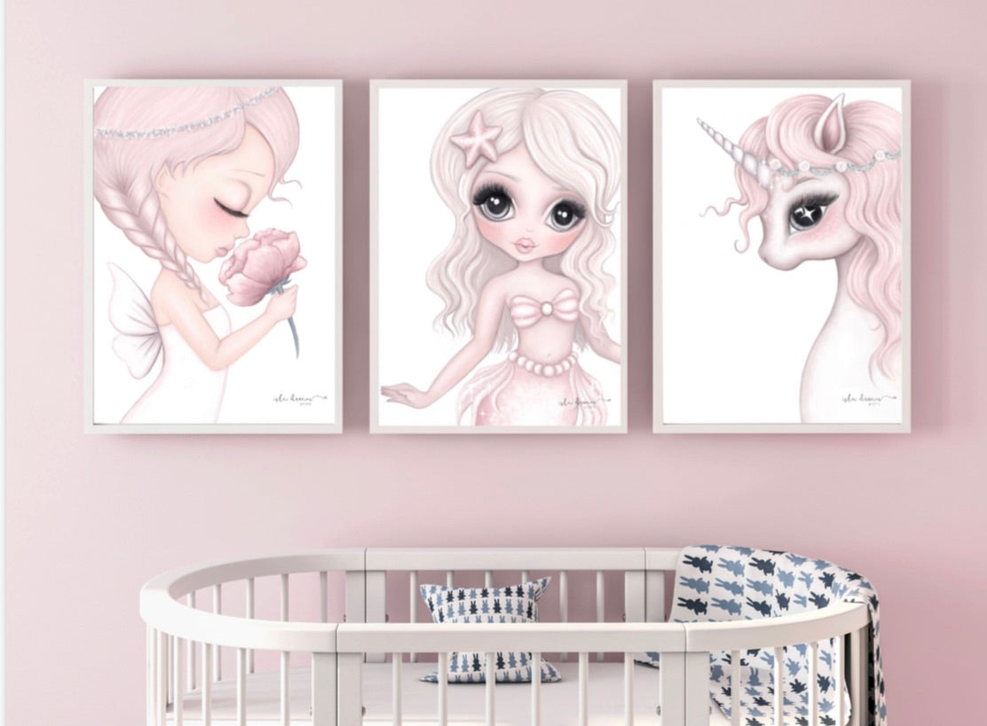 Rosa the unicorn print - Isla Dream Prints