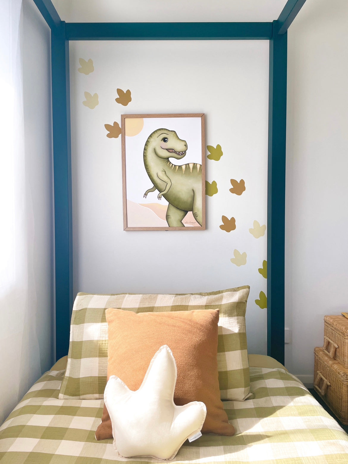 Dinosaur footprint wall decals
